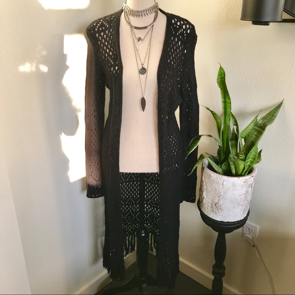 Beautiful crocheted duster